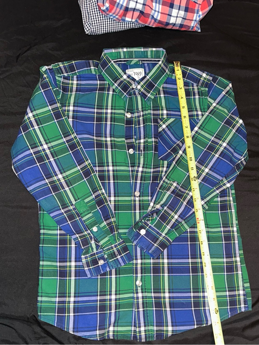 Lot of Classic Boys Plaid Button-Down Shirts